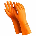Перчатки латексные MANIPULA Specialist Цетра, КЩС-1, размер 8-8.5 (M), оранжевые, L-F-04/CG-947