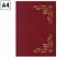 превью Папка адресная «Виньетка» OfficeSpace, А4, бумвинил, бордовый, инд. упаковка