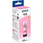 Чернила Epson 108 EcoTank Ink C13T09C64A для Epson L8050, Light Magenta 70ml