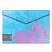 превью Папка-конверт на кнопке Berlingo «Haze», 180мкм, голубая/сиреневая, с рисунком, глиттер-эффект