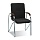 Конференц-стул Samba черный (искусственная кожа/вишня/металл хромированный)