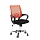Кресло офисное Easy Chair 304 черное/оранжевое (ткань/сетка/металл)