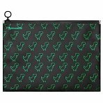 Папка для тетрадей BRAUBERG А4, 1 отделение, пластик, на zip-lock-молнии, «Dino matrix»