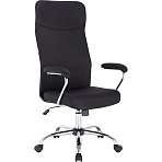 Кресло для руководителя Easy Chair 590 TC черное (ткань/хромированный металл)