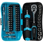 Набор отверток Topfort с трещоткой, битами, головками, 39 предм (549139)