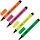 Набор текстовыделителей Attache (толщина линии 1-4 мм, 4 цвета: розовый, желтый, зеленый, оранжевый)