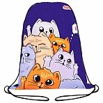 Мешок для обуви ПИФАГОР, 1 отделение, 42×34 см, «Cats greetings»