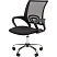 превью Кресло офисное Easy Chair 304 LT чёрное (сетка/ткань, металл хромированный)