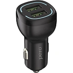 Зарядное устройство автомобильное PERO AC04 2USB 2.4A AUTOMAX, черное