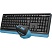 превью Набор клавиатура+мышь A4Tech Fstyler FG1035 NAVY BLUE USB беспров. чер/син