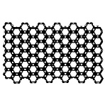 Решетка газонная Color-X черная 1 кв/м (4 шт/уп)