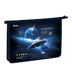 Папка для тетрадей 1 отделение, А4 Först «Cosmic», 340×245×40 мм, пластик, на молнии