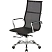 превью Кресло для руководителя Комус Мебель (Easy Chair) 702 чёрное (сетка, металл хромированный)