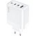 превью Зарядное устройство сетевое PERO TC17 USB-A QC 3.0 + 2х USB-C PD, 65W белый