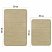 превью Комплект ковриков MEMORY EFFECT для ванной 50×80см и туалета 40×60см бежевый LAIMA HOME608447
