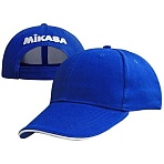 Бейсболка спорт. MIKASA MT481-029, 100% хлопок ярко-синий
