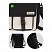превью Рюкзак-сумка Berlingo «Square black» 33×29×12 см, 1 отделение, 4 кармана, уплотненная спинка