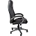 превью Кресло для руководителя Комус Мебель (Easy Chair) 604 чёрное (рециклированная кожа с компаньоном, пластик)