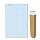 Блок бумаги для флипчарта голубая пастель клетка 68.0×98.0 20 ли... 