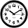 Часы настенные ход плавный, Troyka 21200216, круглые, 24×24×3, черная рамка
