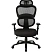 превью Кресло для руководителя эргономичное Комус Мебель (Easy Chair) 647 чёрное (ткань/сетка, пластик)