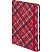 превью Ежедневник недатированный 7БЦ, А5.128л, резин, софт-тач, Attache Tartan, крас