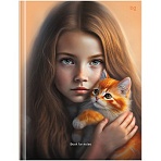 Бизнес-блокнот А5, 80л., BG «Милый пушистик», матовая ламинация, тиснение фольгой