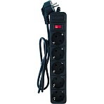 Сетевой фильтр СТАРТ С/УД-Ф SP 5×1 ZVT 5р/1.5м 10А/2200Вт черный