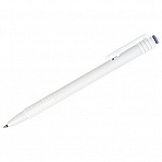 Ручка шариковая автоматическая СТАММ «500» синяя, 0.7мм, белый корпус