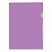 превью Папка-уголок OfficeSpace, А4, 150мкм, прозрачная фиолетовая