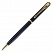 превью Ручка подарочная шариковая GALANT «Arrow Gold Blue», корпус темно-синий, золотистые детали, пишущий узел 0.7 мм, синяя