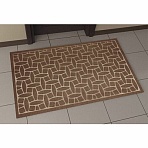 Коврик придверный 60×90 см, ВЕНГЕ, грязезащитный, 430 г/м2, фактурный рисунок АЛМАЗ, ЛЮБАША