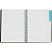 превью Бизнес-тетрадь SMARTBOOK (А5, 120л, клетка, спираль, разд, карман, серо-бирюзовый)