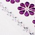 превью Стразы самоклеящиеся «Пурпурные цветы», 8-25 мм, 18 страз + 2 ленты, на подложке, ОСТРОВ СОКРОВИЩ
