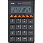 Калькулятор карманный Deli EM130, 12-р, дв. пит.,70.2×8.5×112.2 мм, темн-сер