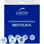 Салфетки хозяйственные Luscan Professional BESTQUICK 38×40 см голуб 10шт/уп