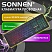 превью Клавиатура проводная USB, 104 плоские клавиши, LED-подсветка, SONNEN K308, черная
