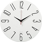 Часы настенные d=30см, корпус белый+черный Классика арт.3010-001