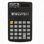 Калькулятор STAFF карманный STF-818, 8 разрядов, двойное питание, 102×62 мм