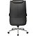 превью Кресло для руководителя Комус Мебель (Easy Chair) 545 чёрное (натуральная кожа с компаньоном, металл хромированный)