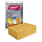 Губка хозяйственная York, крупнопористый поролон, 20×14×6.5 см, 1шт. 