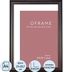 Рамка А4 пластиковая OFRAME 21×29.7 венге 201047-A4 (12)