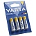 превью Батарейка Varta ENERGY LR03 AAA 4шт/бл Alkaline 1.5V (4103) (4103213414)