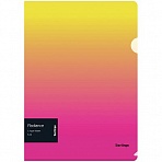 Папка-уголок Berlingo «Radiance», А4, 200мкм, желтый/розовый градиент
