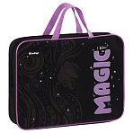 Папка текстильная с ручками 1 отделение, А4 Berlingo «Purple Magic», 350×265×80мм, текстиль, на молнии