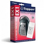 Мешок для пылесоса (пылесборник) бумажный TOPPERR EX1, ELECTROLUX, PHILIPS, BORK, КОМПЛЕКТ 5 шт. 