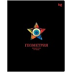 Тетрадь предметная 48л. BG «Информационное поле» - Геометрия, soft-touch ламинация, выб. лак