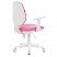 превью Кресло BRABIX «Fancy MG-201W», с подлокотниками, пластик белый, розовое, 532409