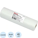 Салфетка спанлейс в рулоне 20×20 см белый пл. 45 Комус 100 шт/рул