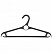 превью Вешалка-плечики Elfe пластиковая для верхней одежды черная (размер 48-50)